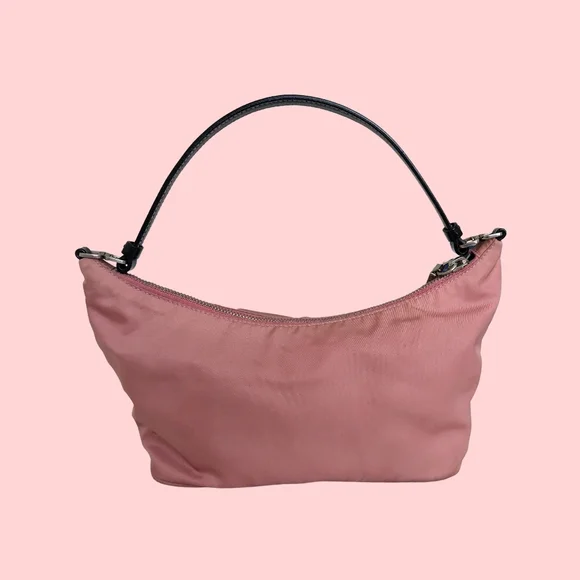 Prada Tessuto Sirio Nylon Mini Shoulder Bag Pink - Picture 2 of 13